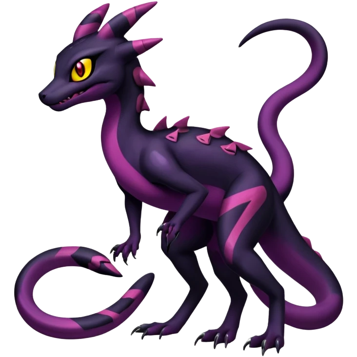 Salazzle-Salandit-Umbreon-Fakémon-hybrid-creature (full body)  emoji