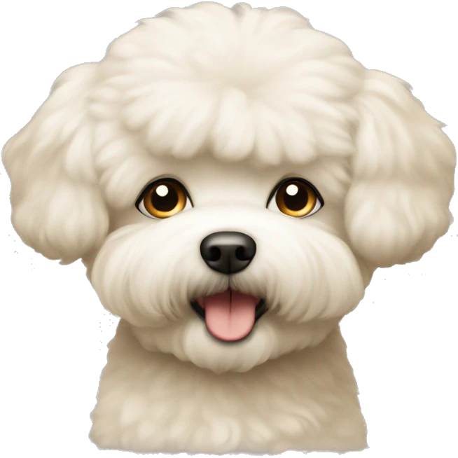 Bichon frise in beige emoji