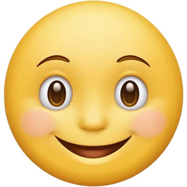 a smiley with a chin emoji