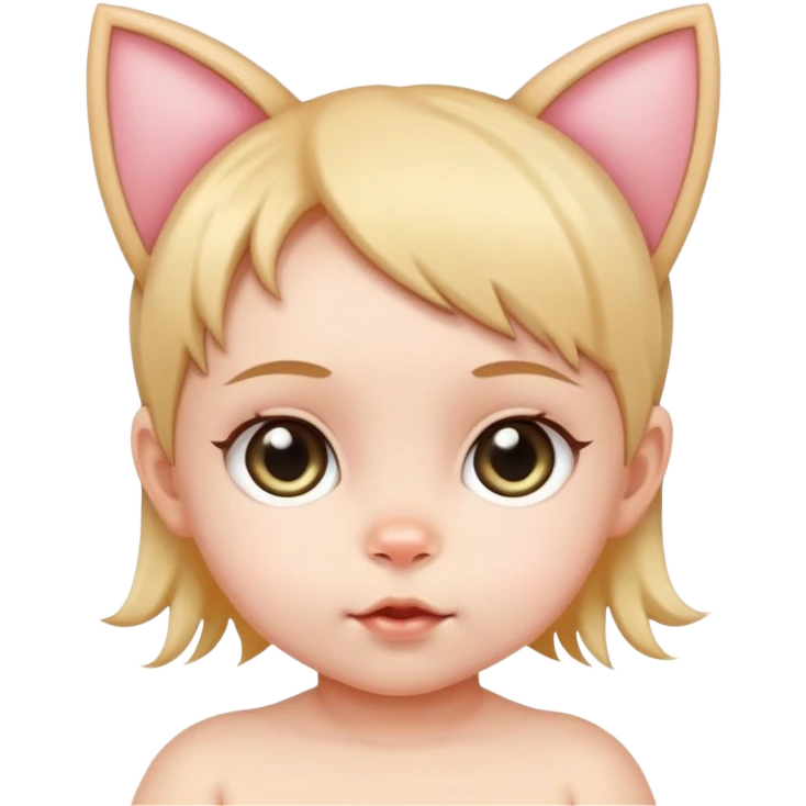 猫耳の赤ちゃん emoji