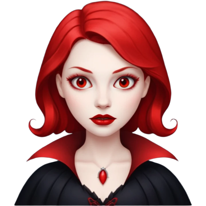 red face women Vampire emoji