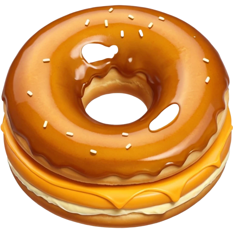 Donut with cheese emoji