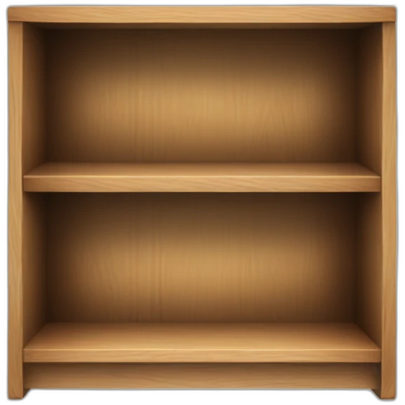 small wooden shelf emoji