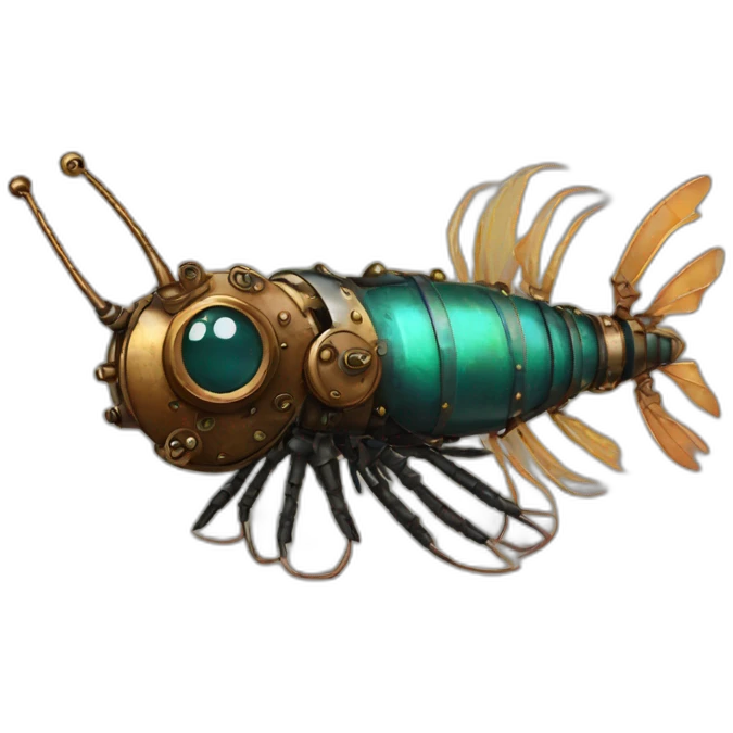 steampunk shrimp emoji