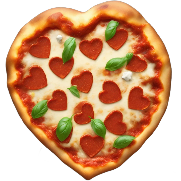 hear shaped pizza emoji