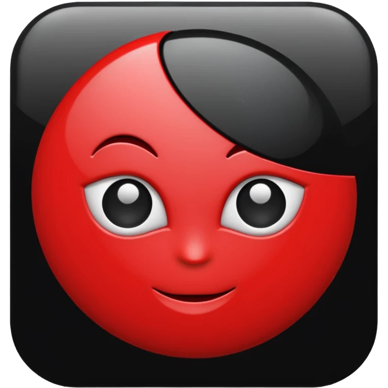 black and red internet Icon emoji