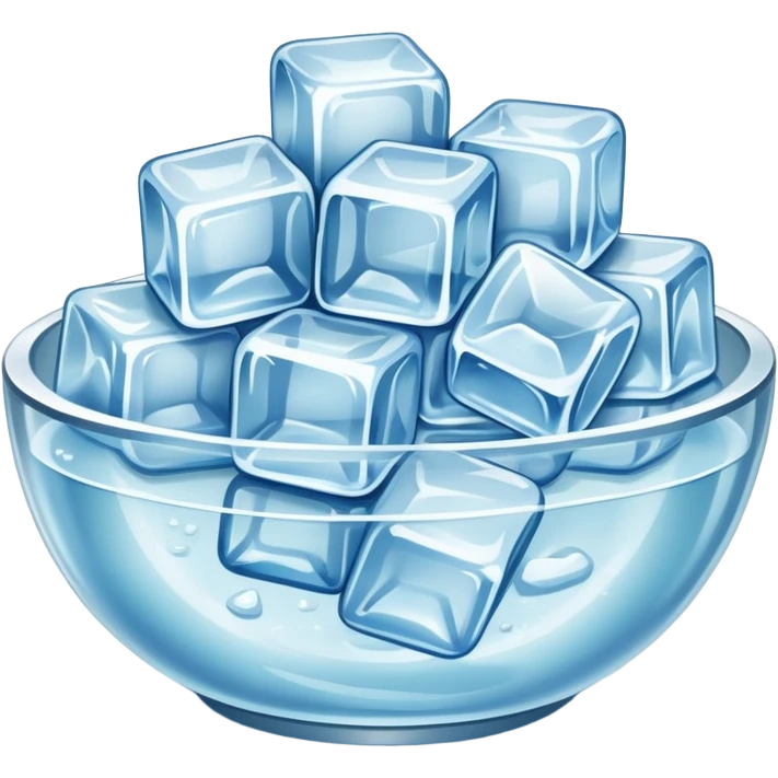 ice cubes in a bowl emoji