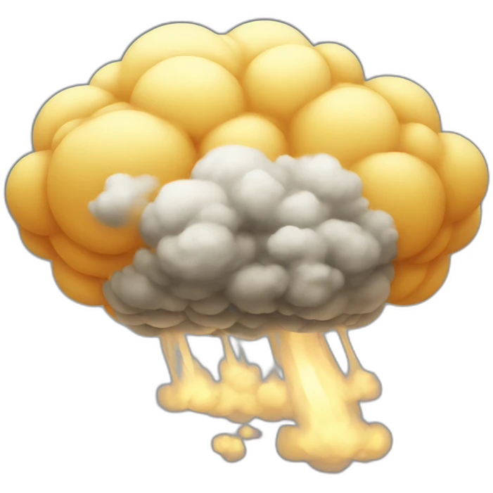 Nuclear cloud cats emoji