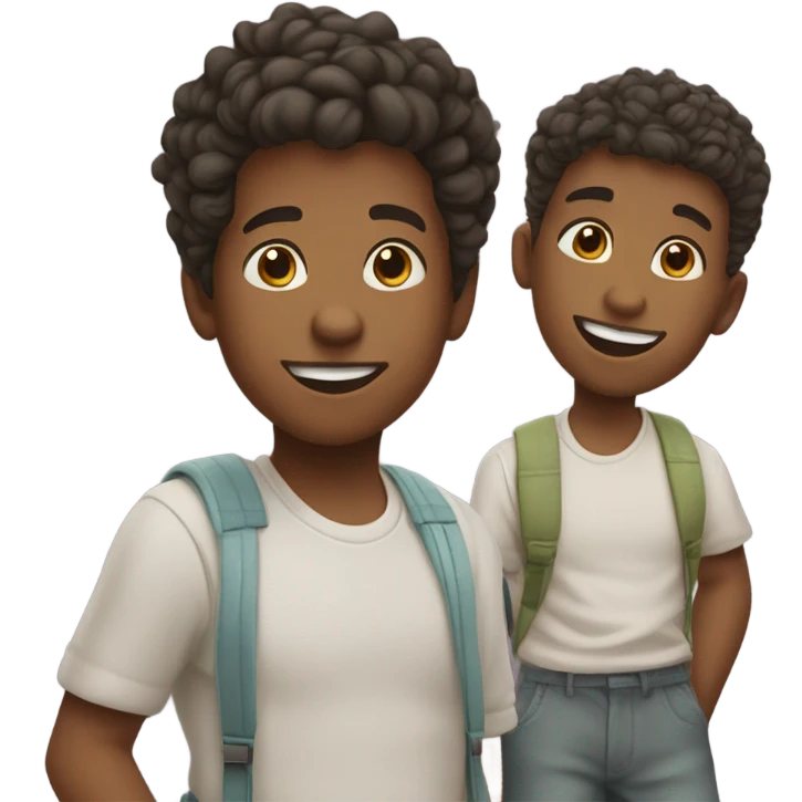 Family of 3 boys emoji
