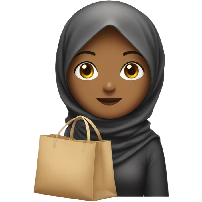 hijab girl in a bag emoji