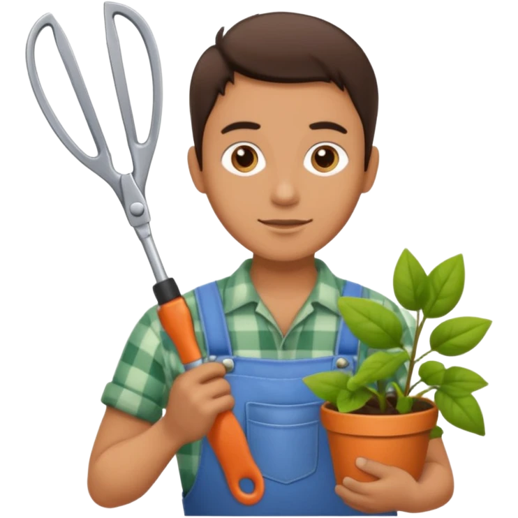 GARDENER WITH SESORS emoji