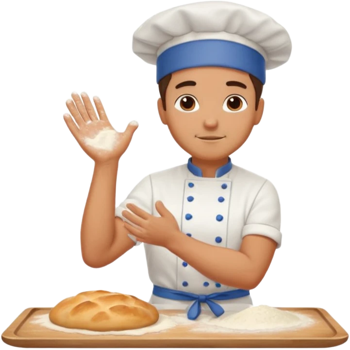 Chef kneading dough


 emoji