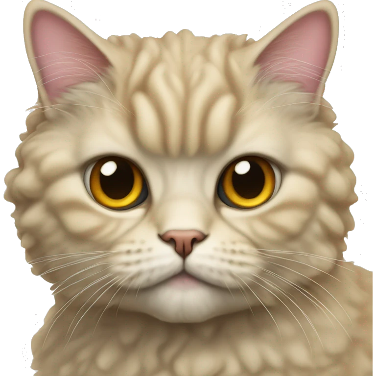 Selkirk Rex Cat,Half-body emoji