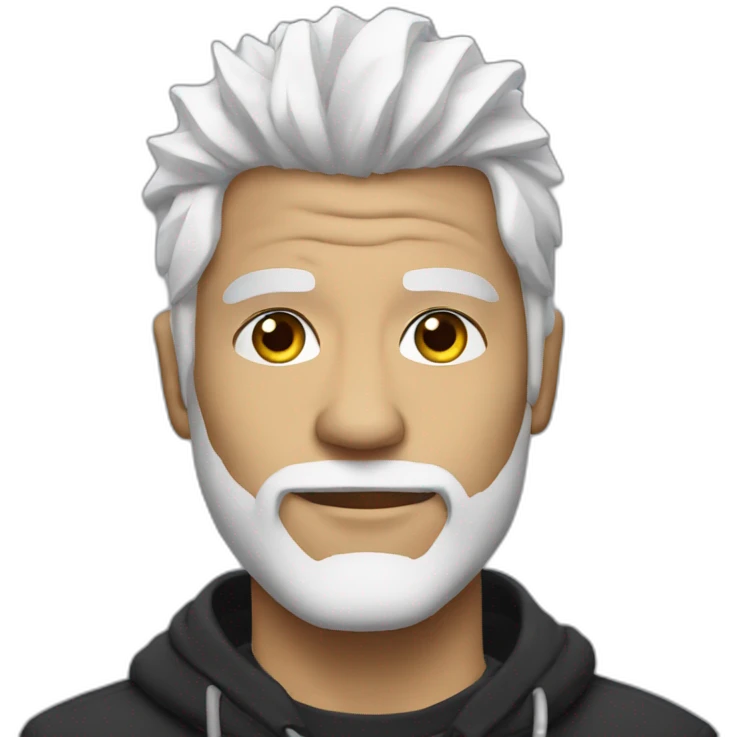 Dj white hair  emoji