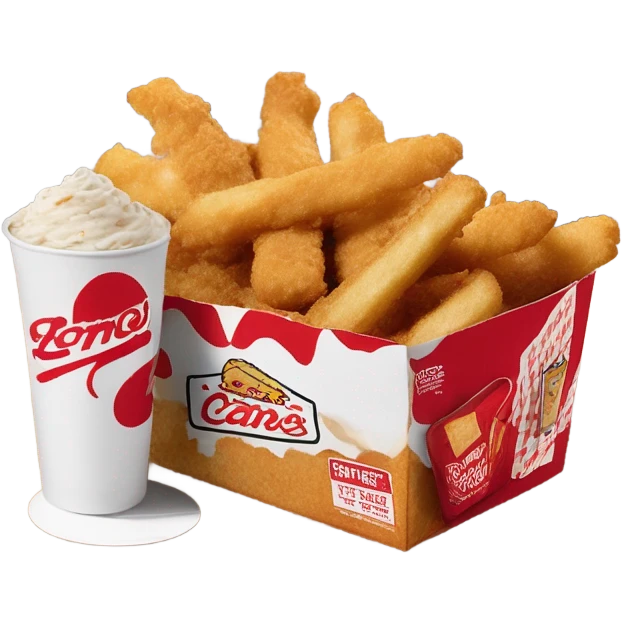 raising canes box combo with soda emoji
