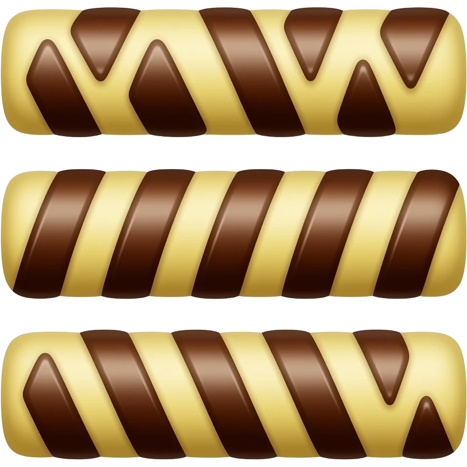 Trois petits Trets horizontaux superposés emoji