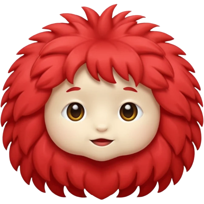 Fiocco morbido rosso emoji