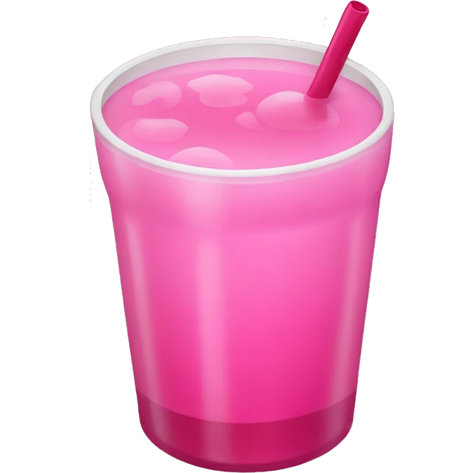 Pink drink emoji