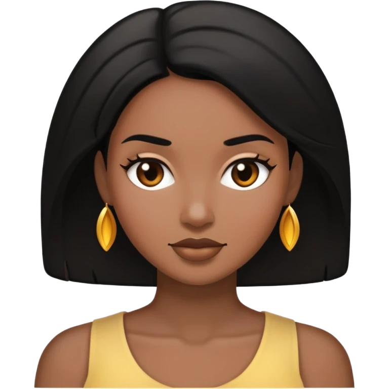 une femme blanche brune et une femme noiren cheveux noire emoji