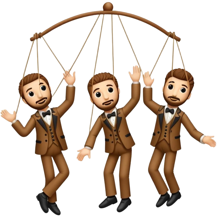 Romantic dancing puppet strings for 'Bye Bye Bye' by NSYNC emoji