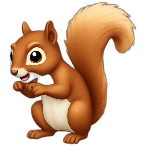 reversed squirrel emoji