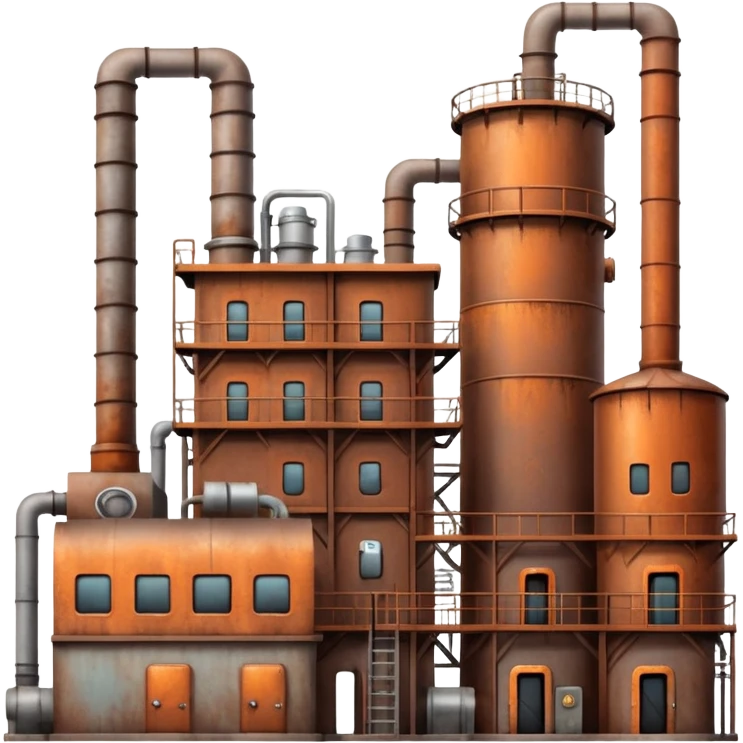 factory with furnaces and boilers emoji