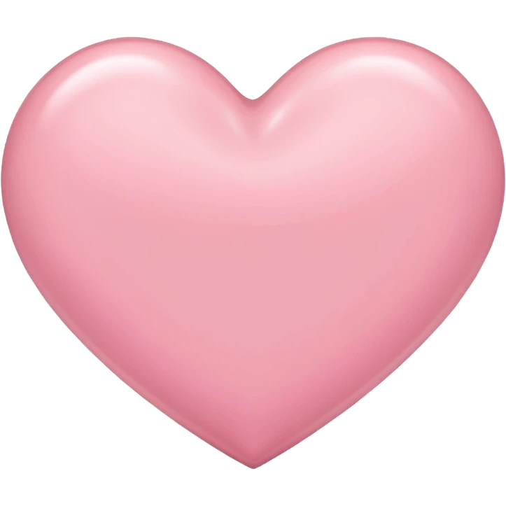 Light pink heart emoji