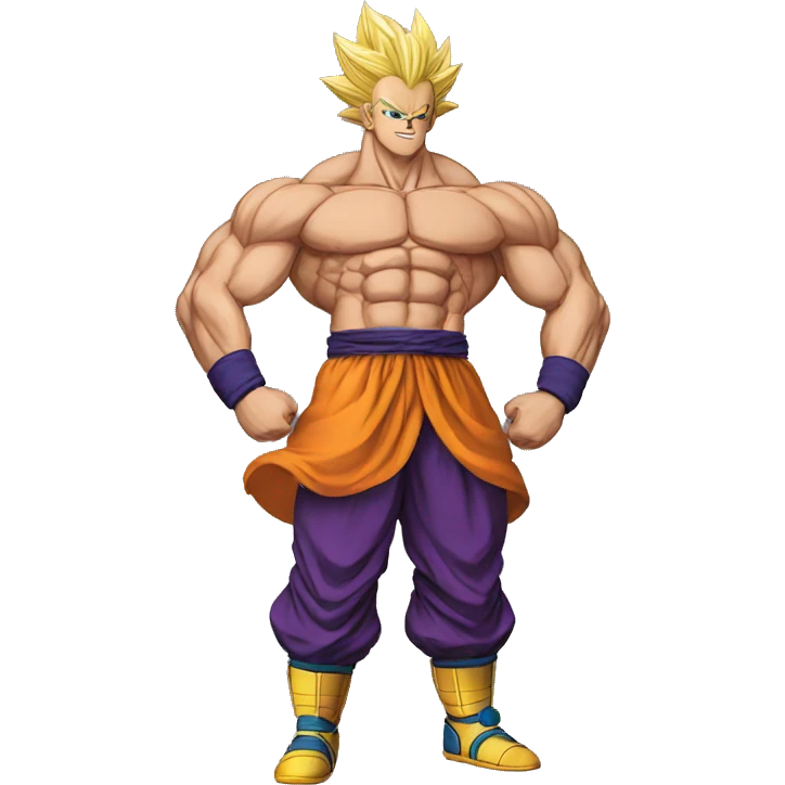 Zeno in dragon ball with muscle emoji