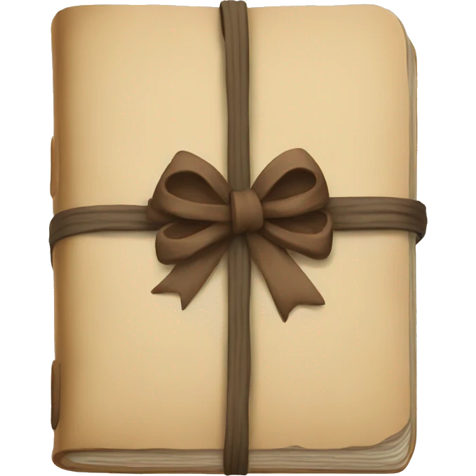 journal with bow emoji