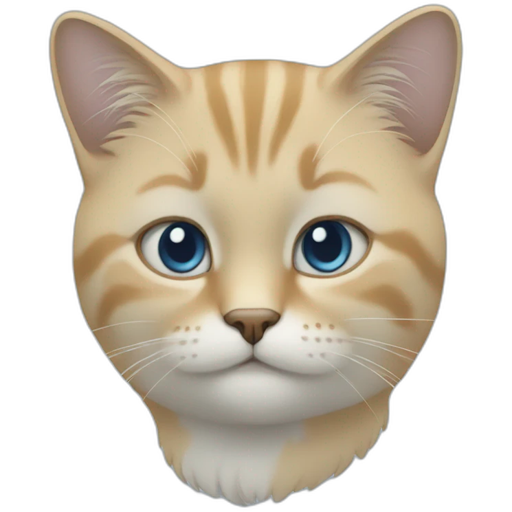 Un chat bleu emoji