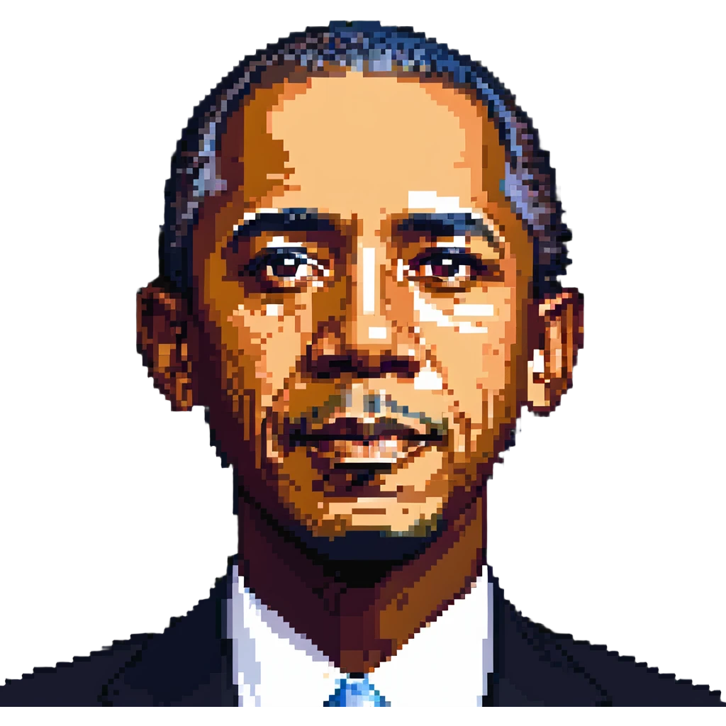 portrait of Barack Obama emoji