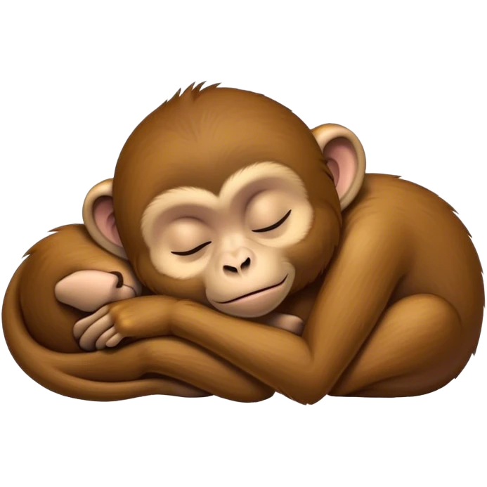 A monkey sleeping  emoji