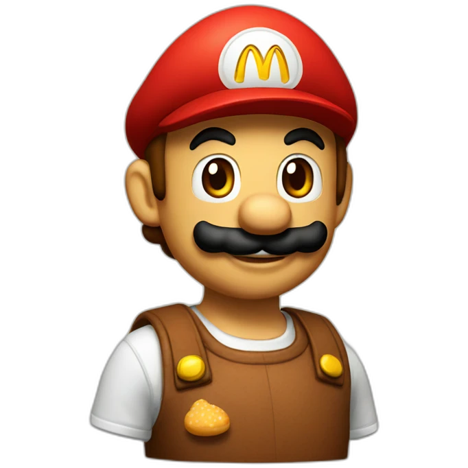 Mario mcdonalds emoji