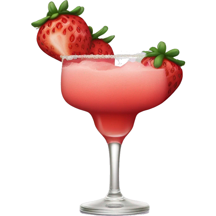 Strawberry Daiquiri cocktail  emoji