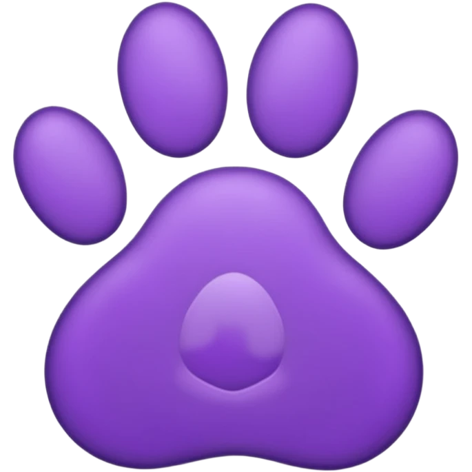 purple paw print emoji