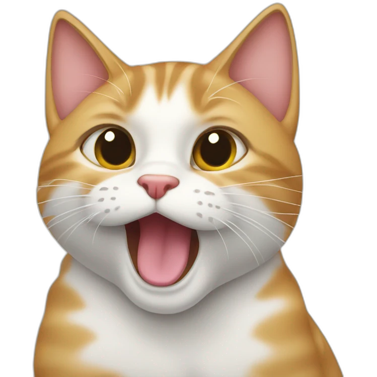 cat licking herself emoji