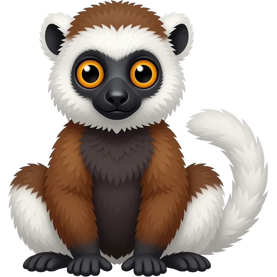 Diademed Sifaka Lemur emoji
