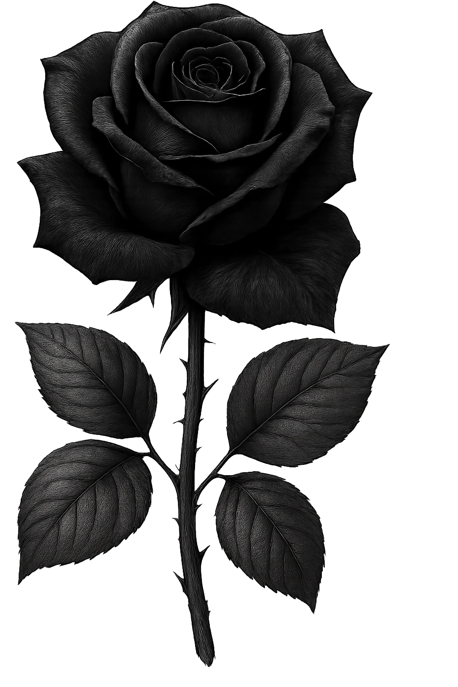 black rose, digital illustration emoji