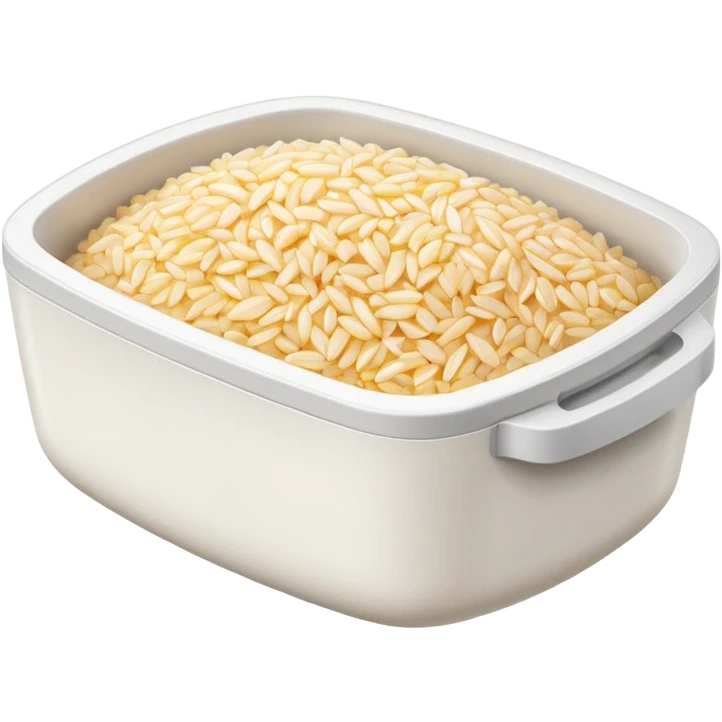 a pack of microwaveable rice WITHOUT a face emoji