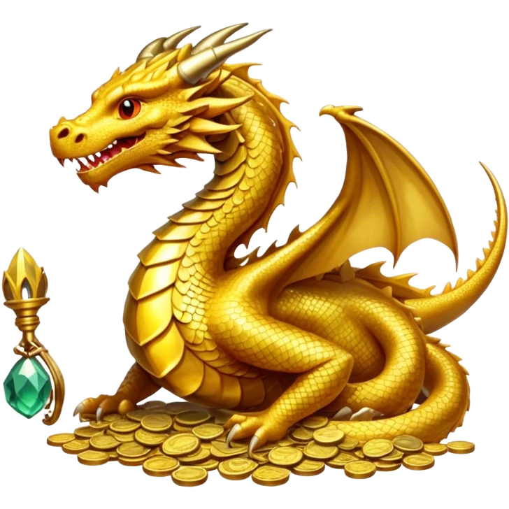 Dragon with money emoji