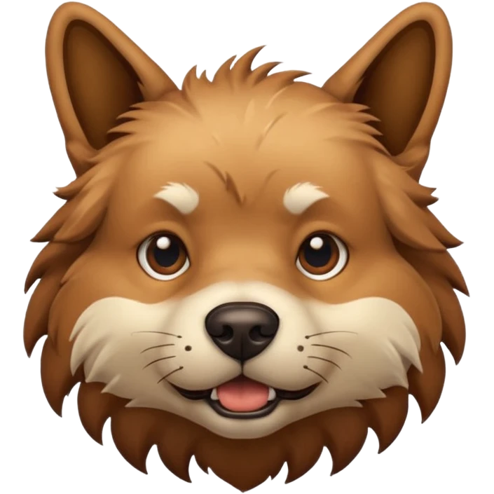 Exploding dog head emoji