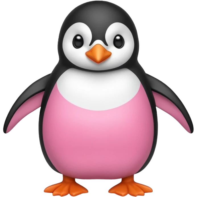 Pink penguin emoji