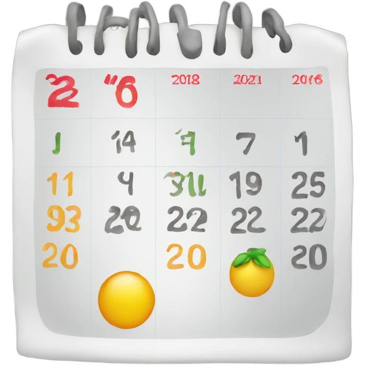 Calendar emoji