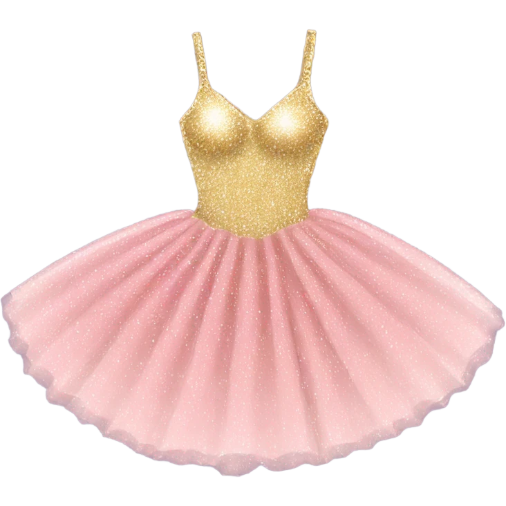 sparkly Ballerina dress emoji