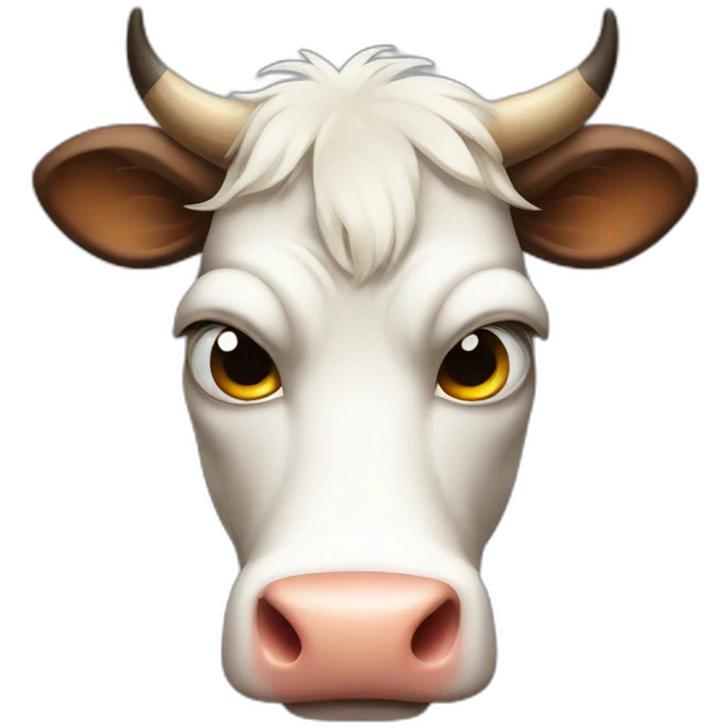 Angry cow emoji