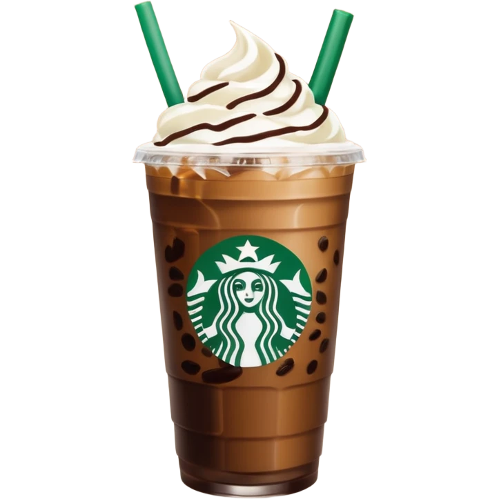 Starbucks iced coffee with Dubai chivalry bar with green filling and burn Khalifa  emoji