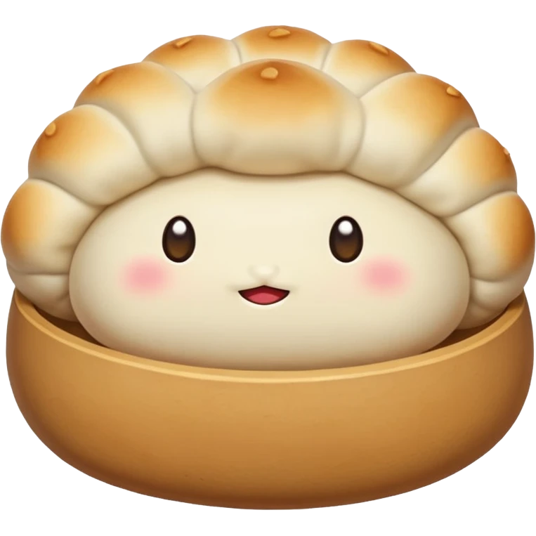 dumpling bun (no face) emoji
