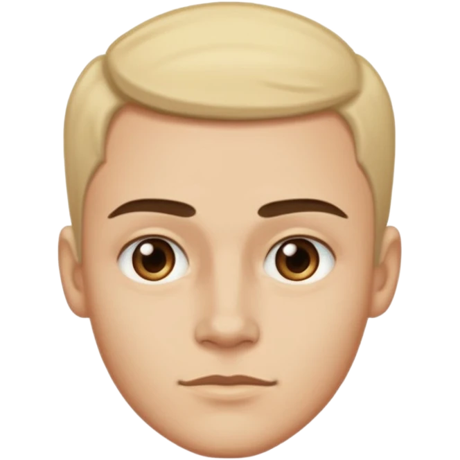  con una mandíbula muy marcada y con una ceja levantada y la otra abajo emoji