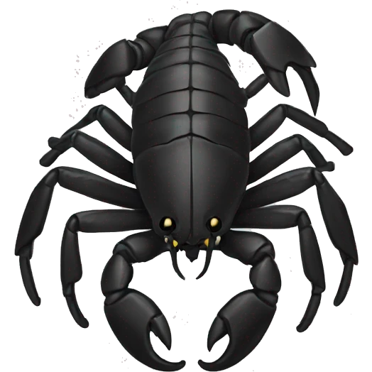 black scorpion emoji
