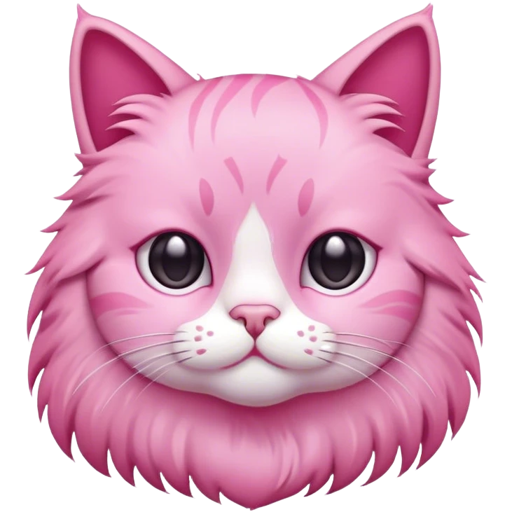 Pink cat emoji